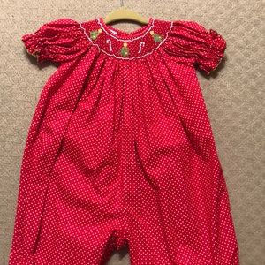 12month Petit Bebe Christmas Romper